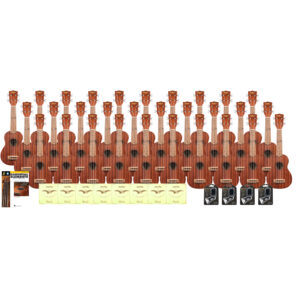 Kala KA-15S Soprano Ukulele Classroom Set, Set of 30 Ukuleles