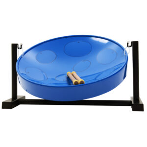 Panyard Jumbie Jam W1085 Steel Drum Table Top Stand Blue G Diatonic