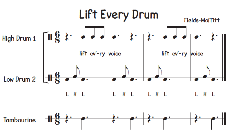 Lift Every Drum Score