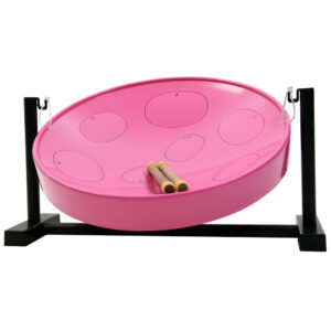 Panyard Jumbie Jam W1086 Steel Drum Table Top Stand Pink G Diatonic
