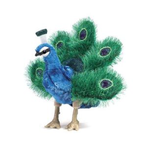 Folkmanis 2834 Small Peacock Hand Puppet