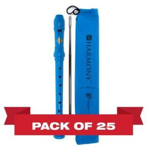 Harmony by West Music Soprano Recorder 25pk, Blue