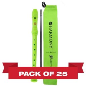 Harmony by West Music Soprano Recorder 25pk, Green
