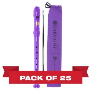 Harmony by West Music Soprano Recorder 25pk, Purple