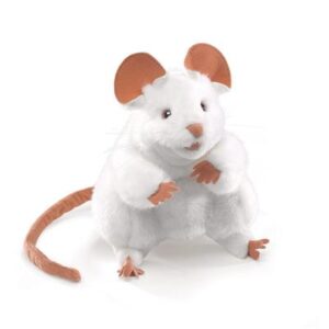 Folkmanis White Mouse Puppet