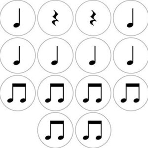 Rhythm Magnets Set 1 - Acrylic Student Set